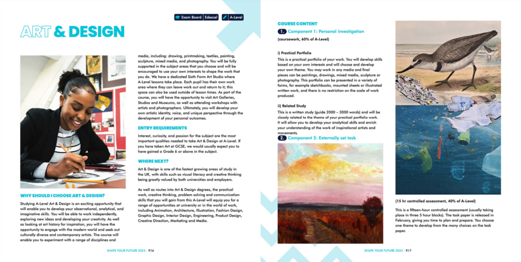 Shebbear College Sixth Form Course Guide